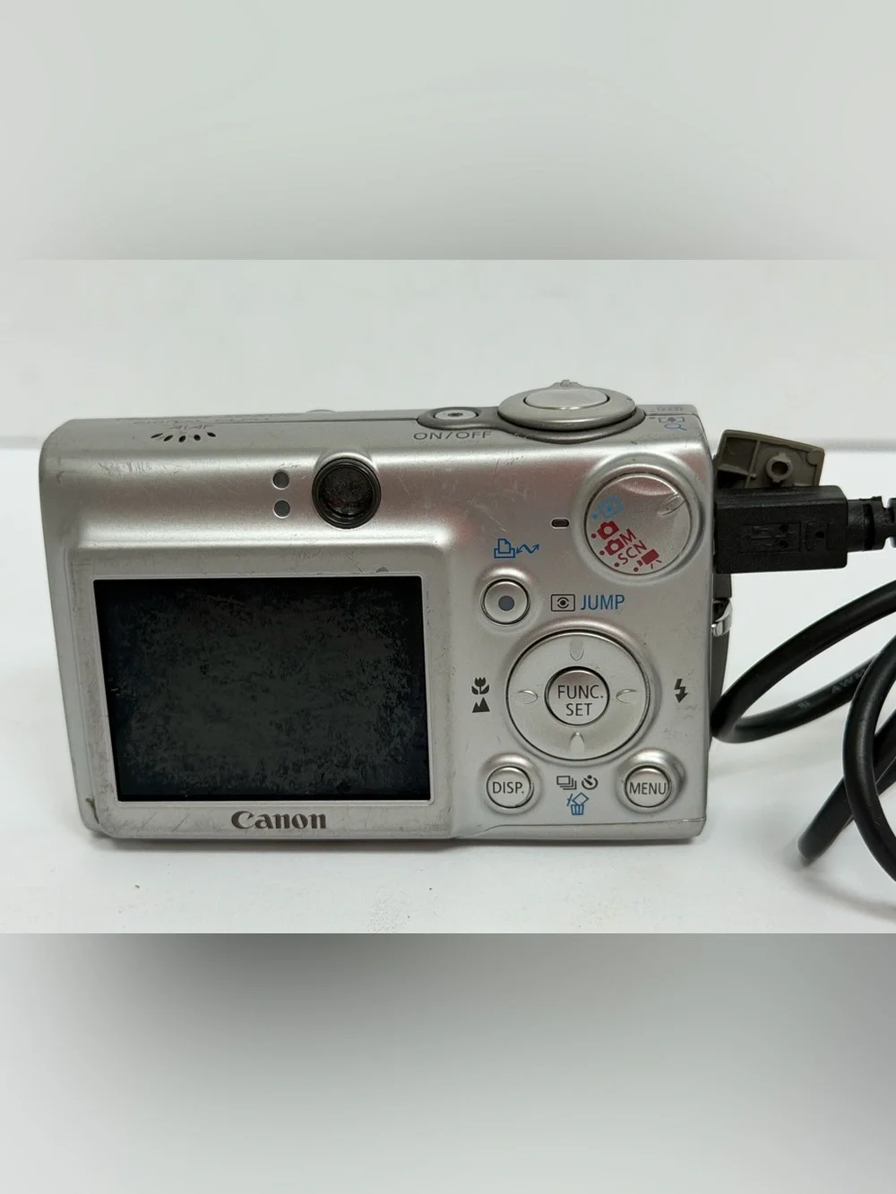 Canon PowerShot SD500 Digital Camera W/ Case Charger FOR PARTS